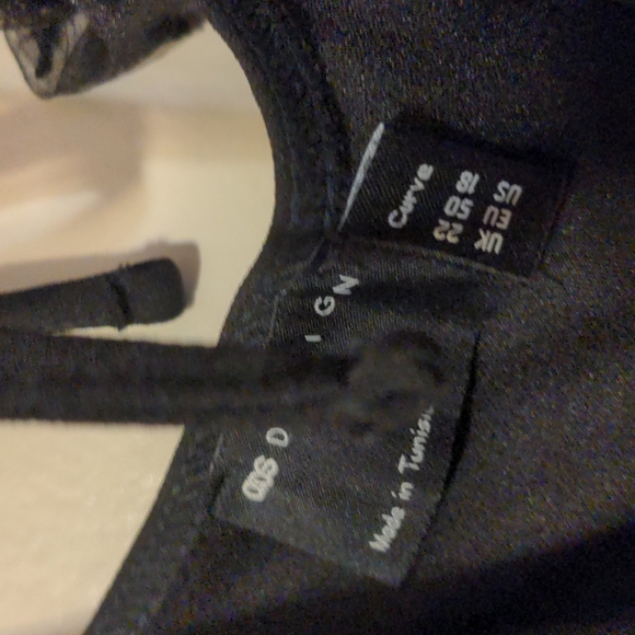 ASOS Curve Black Dress with Sheer Polka Dot Sleeves - Picture 5 of 11